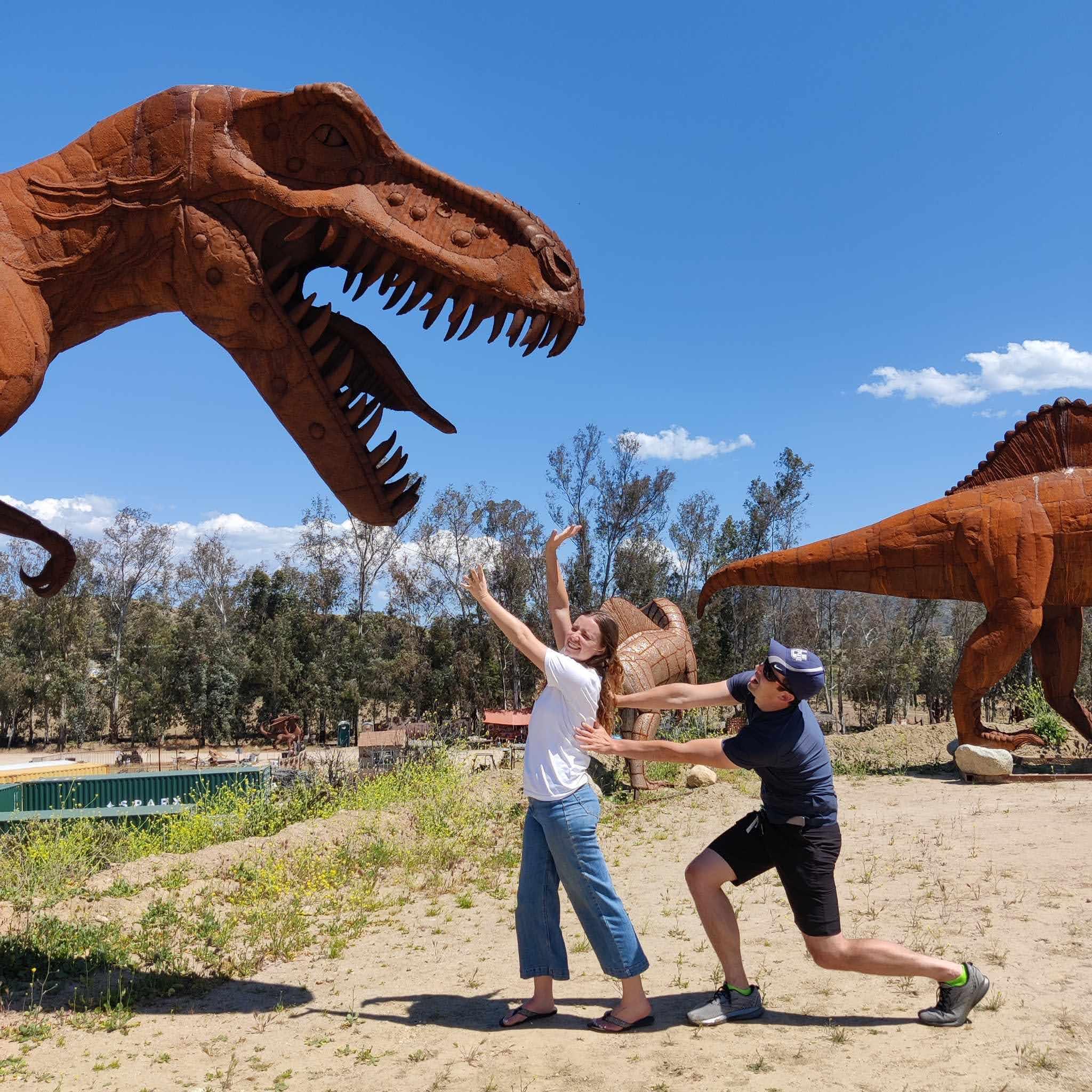 Some of our first moments together after Summer got home from her mission ashton was ready to feed her to the T-rex.... jk