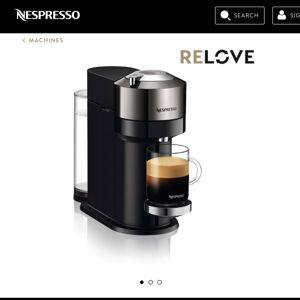 RELOVE Vertuo Next Deluxe Dark Chrome