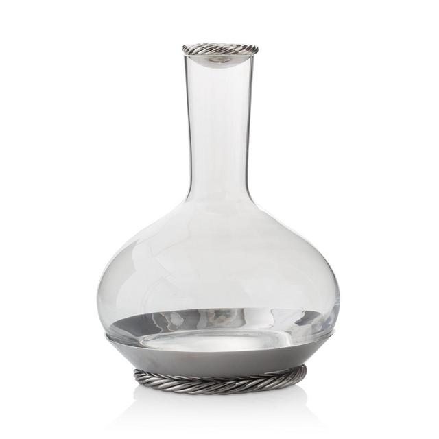 Michael Aram Twist Decanter with Coaster & Stopper