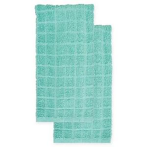 KitchenSmart Colors - KitchenSmart® Colors 2-Pack Solid Kitchen Towels in Surf