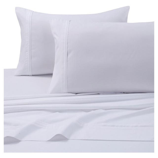 Microfiber Solid Deep Pocket Sheet Set (Queen)White 110 GSM - Tribeca Living