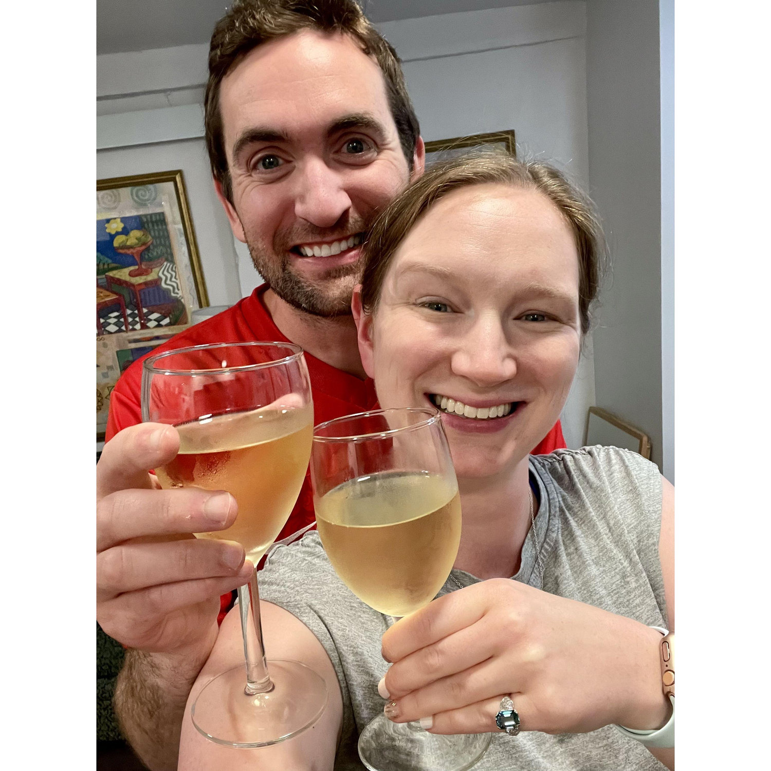 Celebrating our engagement in Seattle, WA. July 2024