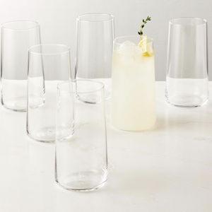 Neat Modern Drinking Glasses Set of 6 + Reviews | CB2