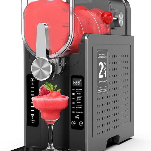 Oylus No-Ice-Needed Slushie Machine for Home - 70 oz Self-Cleaning Frozen Drink Maker with One-Touch Reservation & 6 Preset Programs, for Frozen Margaritas, Milkshakes, Frappés, Slushies & Parties
