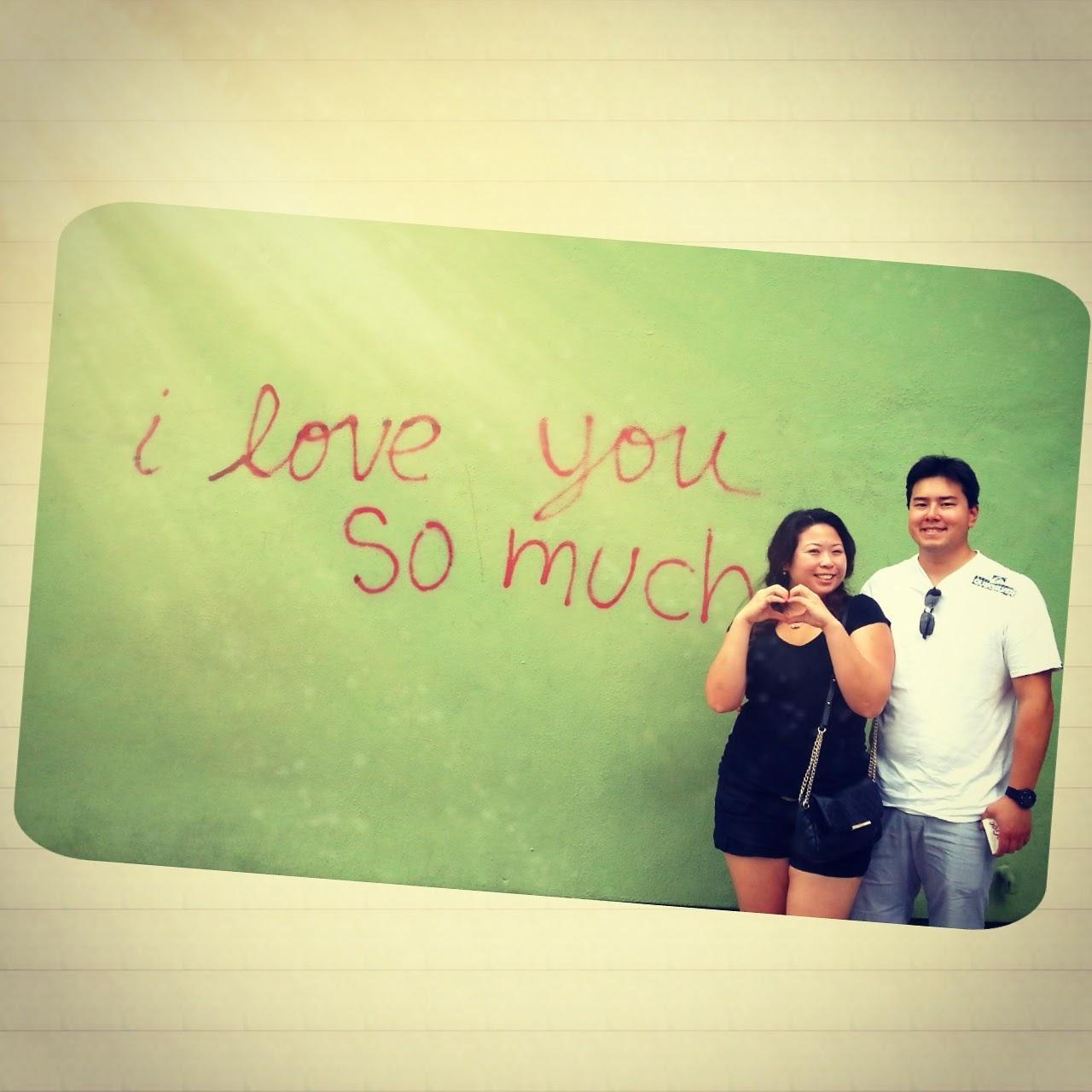 Our first "I love you" while I was TDY in Austin for a month.
