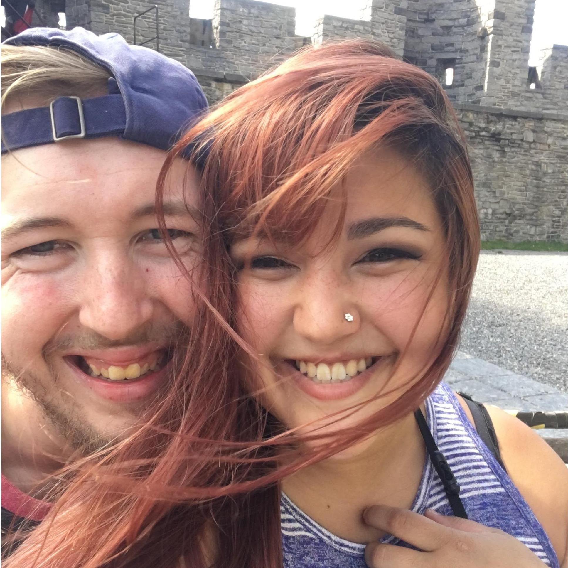 Windy day at the Castle of the Counts, Ghent, Belgium