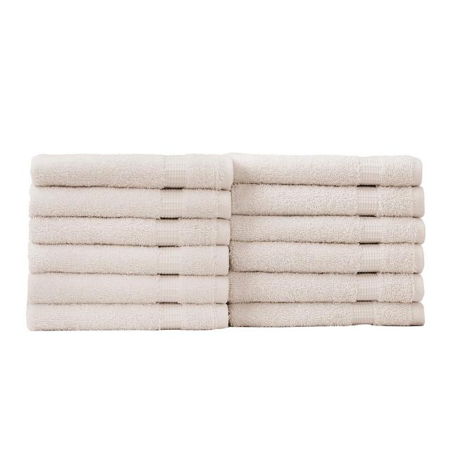 12pc Villa Washcloth Set Ivory - Royal Turkish Towel