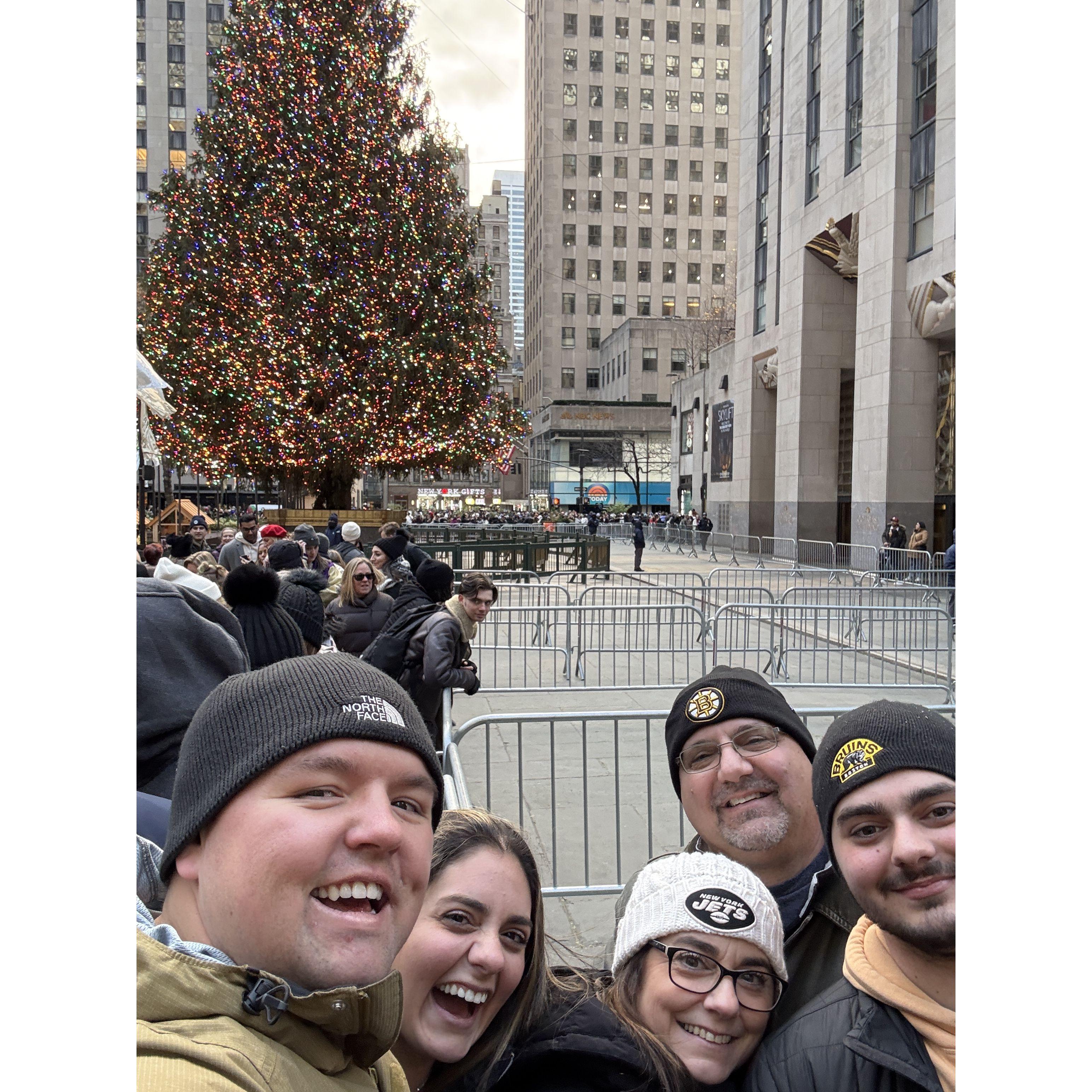 NYC day! This is where Scott asked permission from Andy to marry Christina (While Christina and her mom were at the rockettes show!).