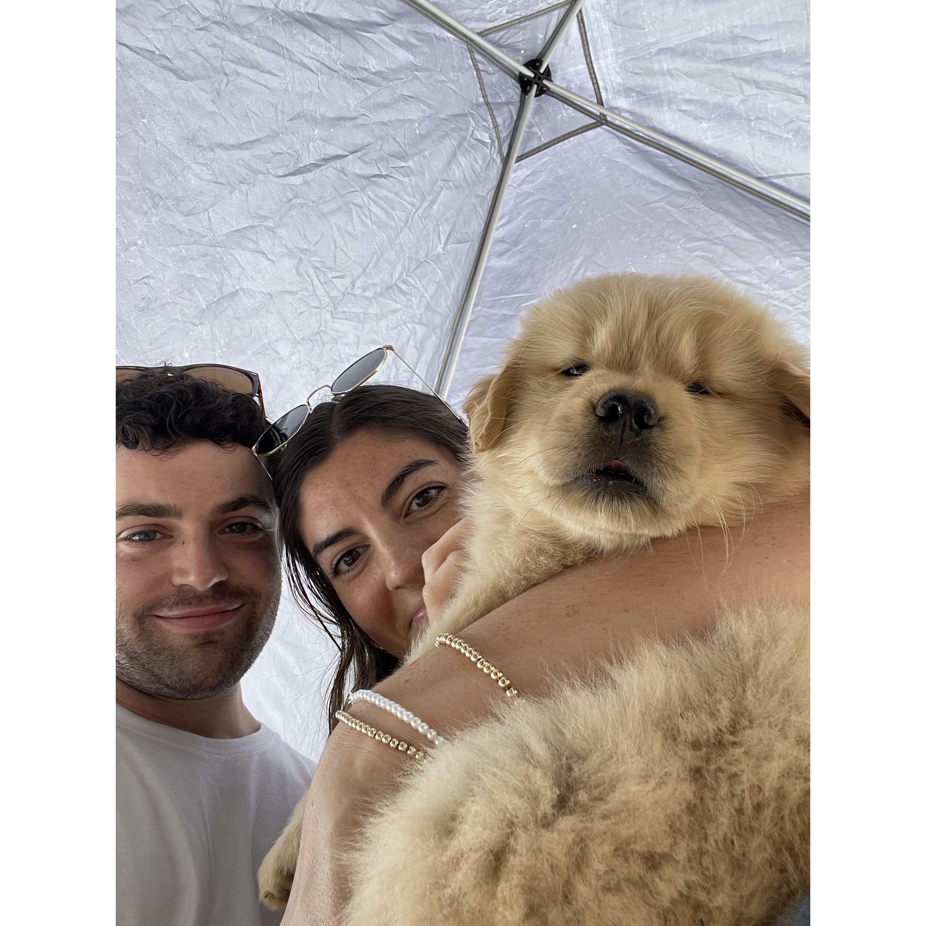 First picture with Peaches