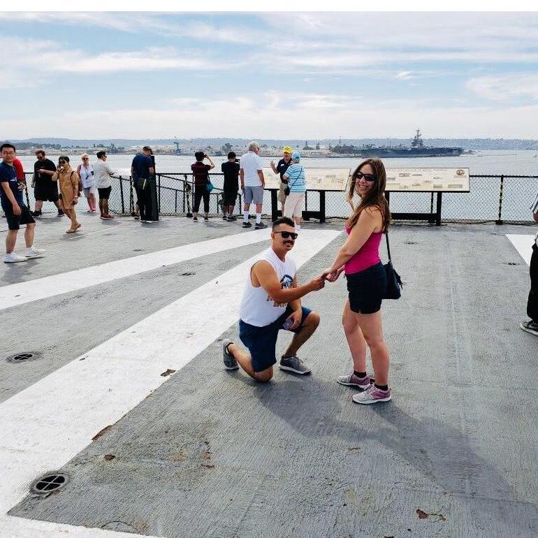 Sept 15th, 2019 USS Midway in San Diego, California🇺🇸🗽⚓️👰🏼🤵🏻💕💎
