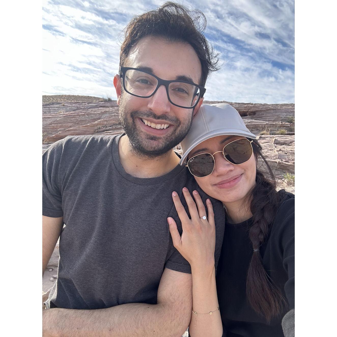 When we got engaged at Valley of Fire on April 12,2024
