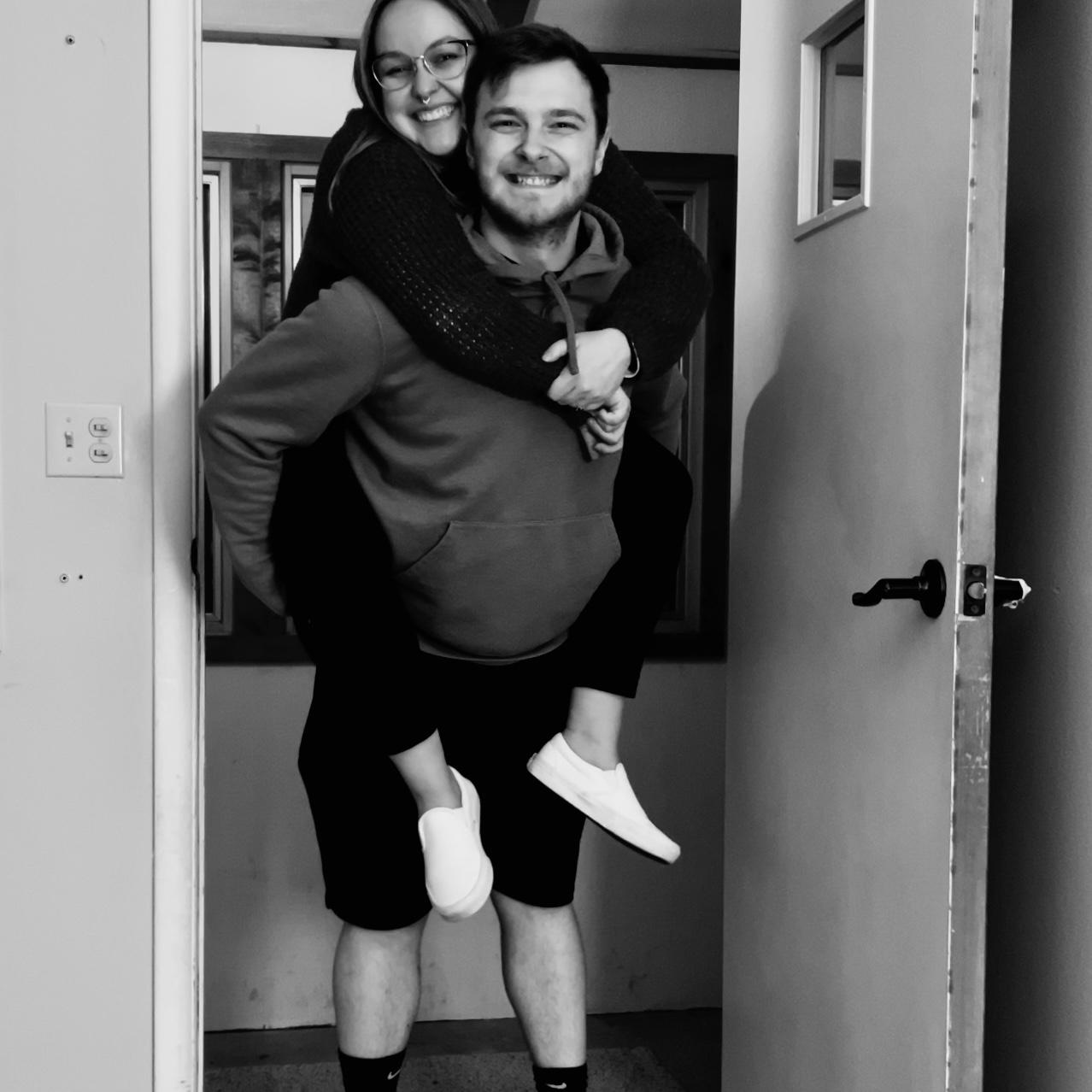 Our first night in our house as homeowners!