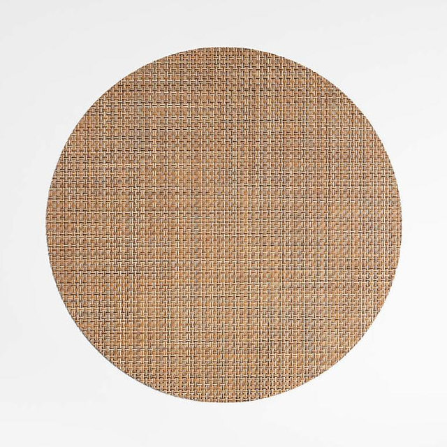 Chilewich ® Teak Basketweave Round Placemat