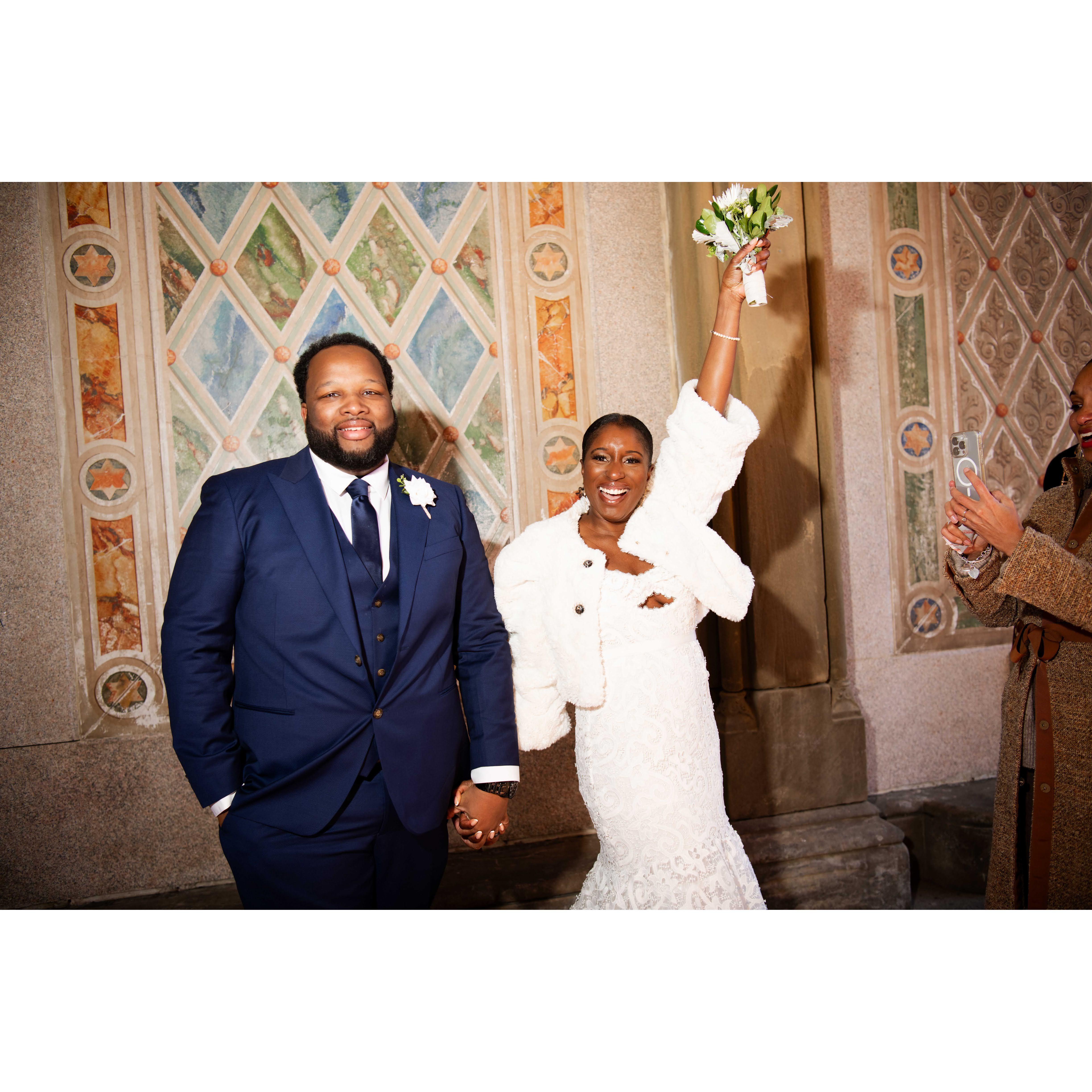 Introducing Mr. & Mrs. Thomas. Shot by Elliott Ashby