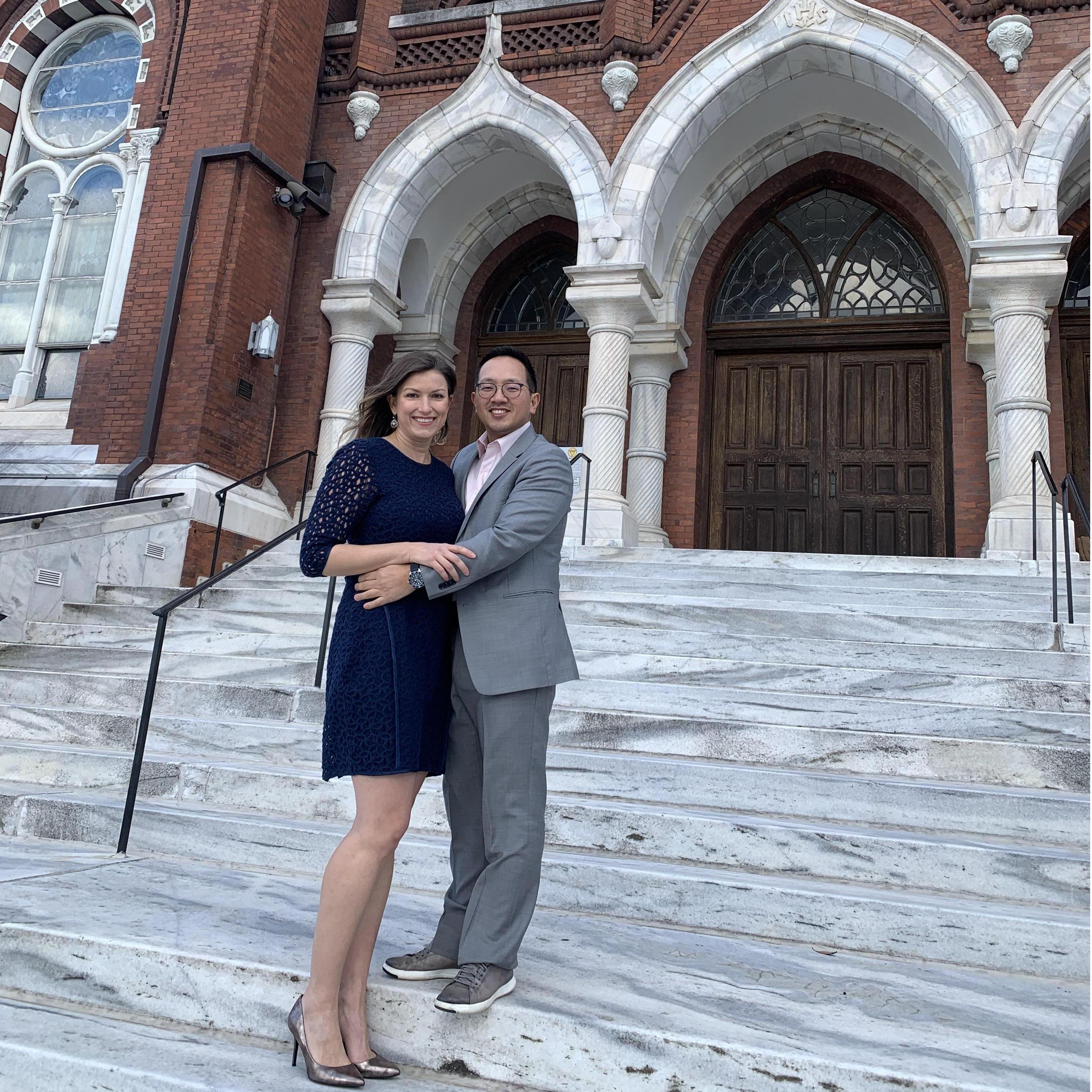 If we could have got y'all down to Macon for the wedding, you would've seen our beautiful church - St. Joseph's.