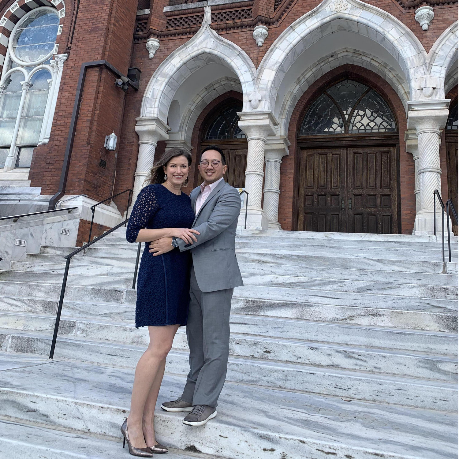 If we could have got y'all down to Macon for the wedding, you would've seen our beautiful church - St. Joseph's.