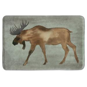 Bacova 20-Inch x 30-Inch Moose Bath Rug in Brown