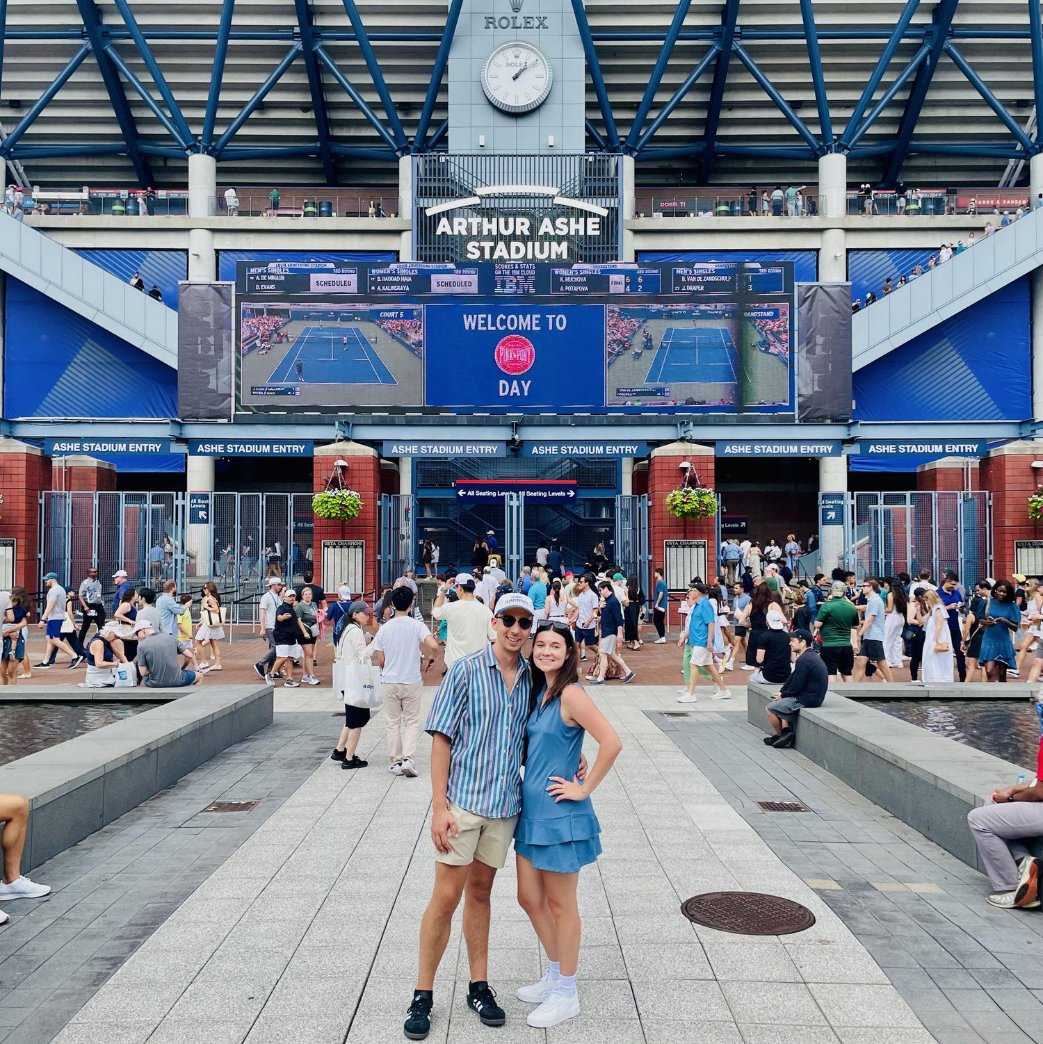 Attending the US Open after our move to NYC!