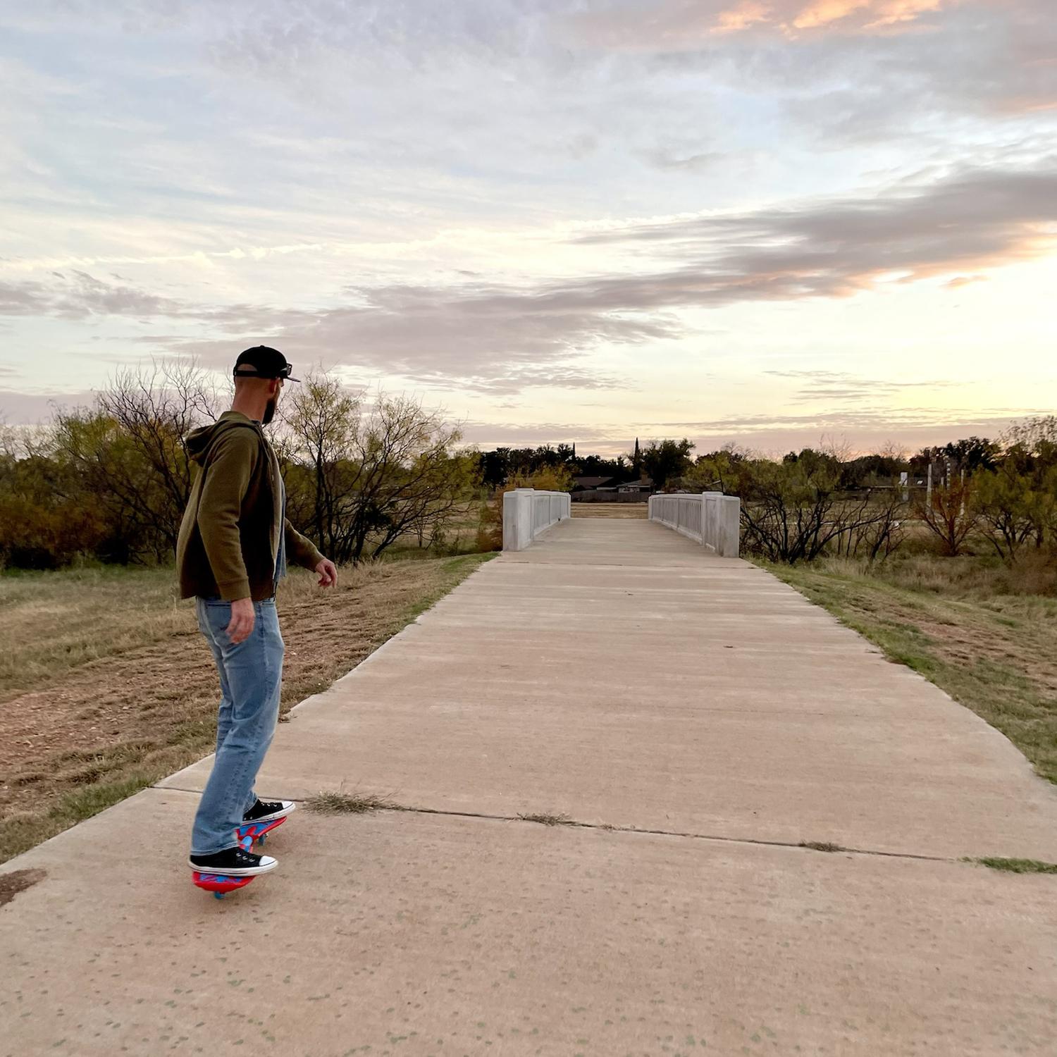 Dec. 8, 2021 - Our first (unofficial) Ripstik date.