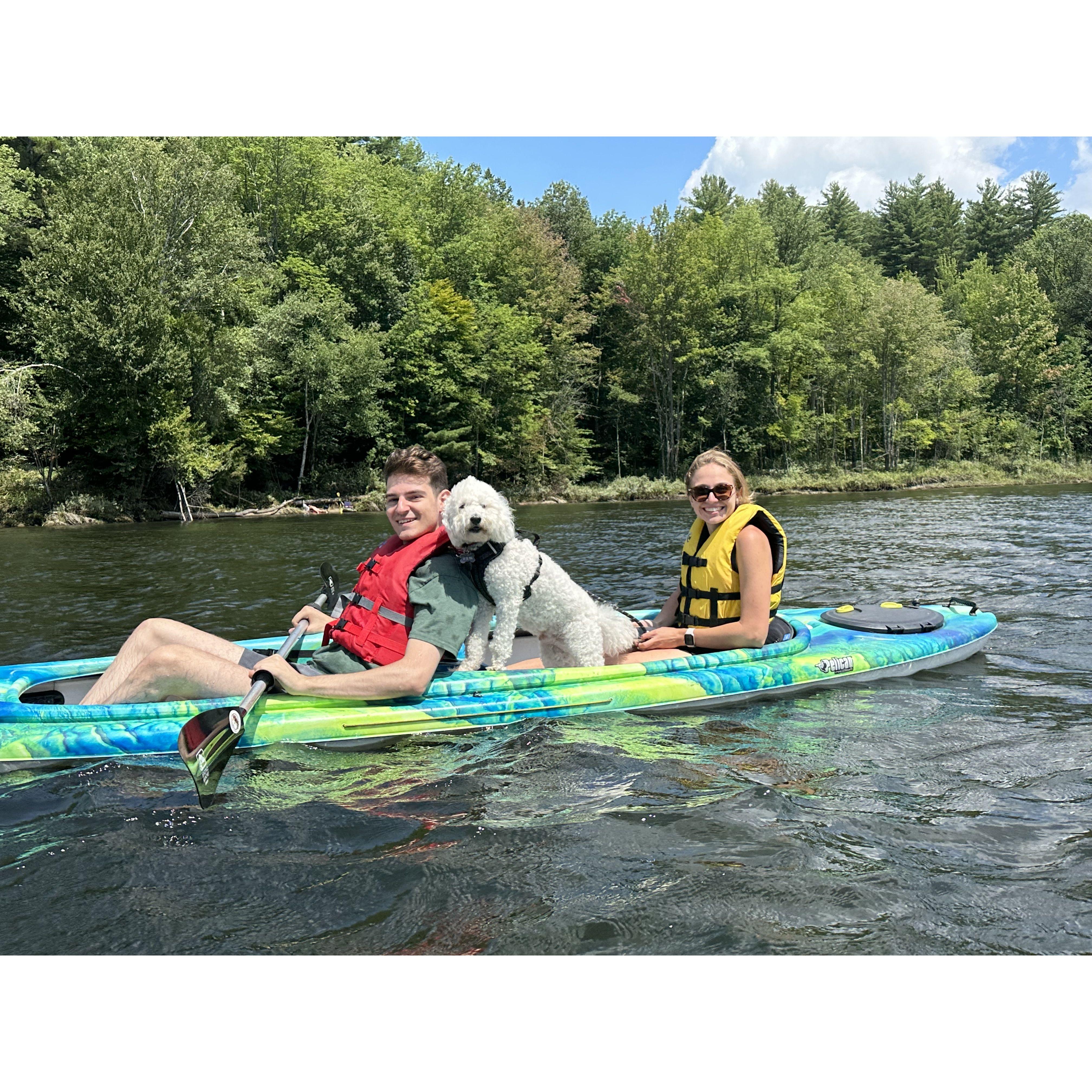 Cody's first time on the water