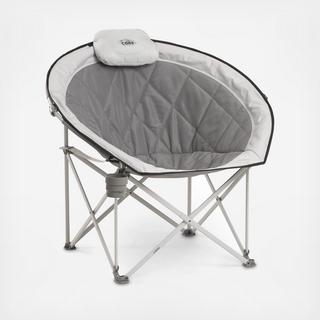 Oversized Padded Round Camp Chair
