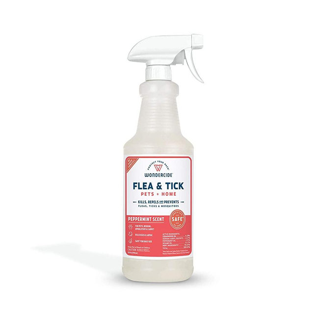 Wondercide - Flea, Tick and Mosquito Spray for Dogs, Cats, and Home - Flea and Tick Killer, Control, Prevention, Treatment - with Natural Essential Oils - Powered by Plants - Pet and Family Safe