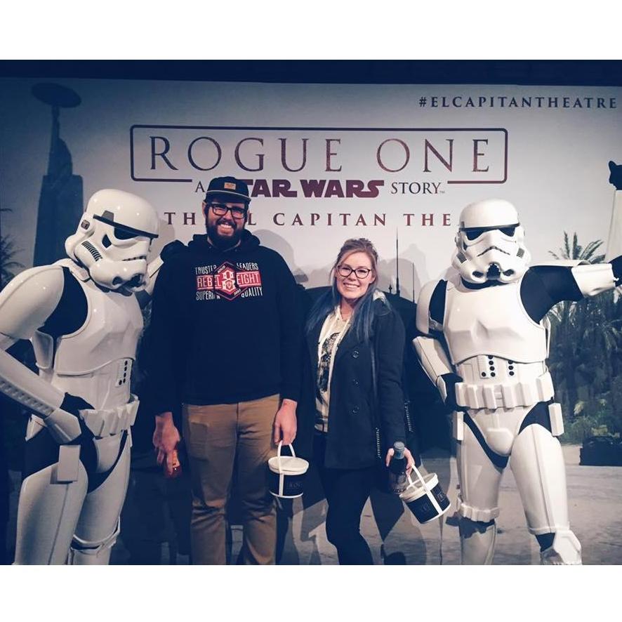 2016 - Premier of Rogue One at El Capitan Theater in Hollywood! We made seeing the new Star Wars movies here a tradition