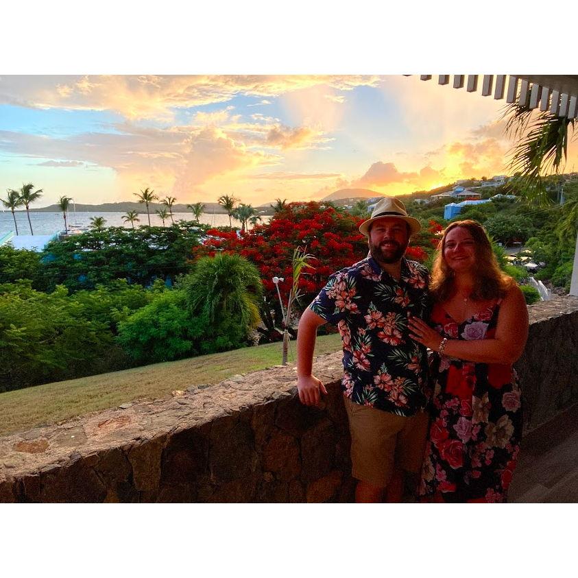 Chris's first taste of island life...Saint Thomas 2021