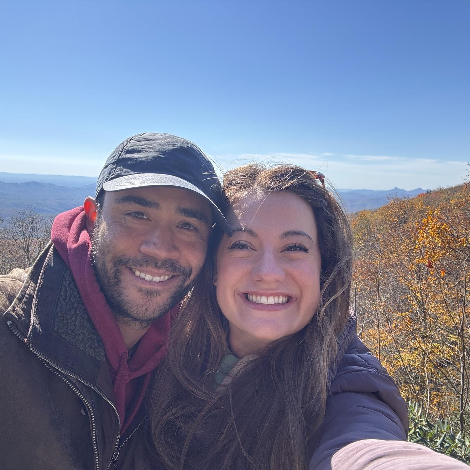 Luke hiking the Blue Ridge for the first time fall of last year!