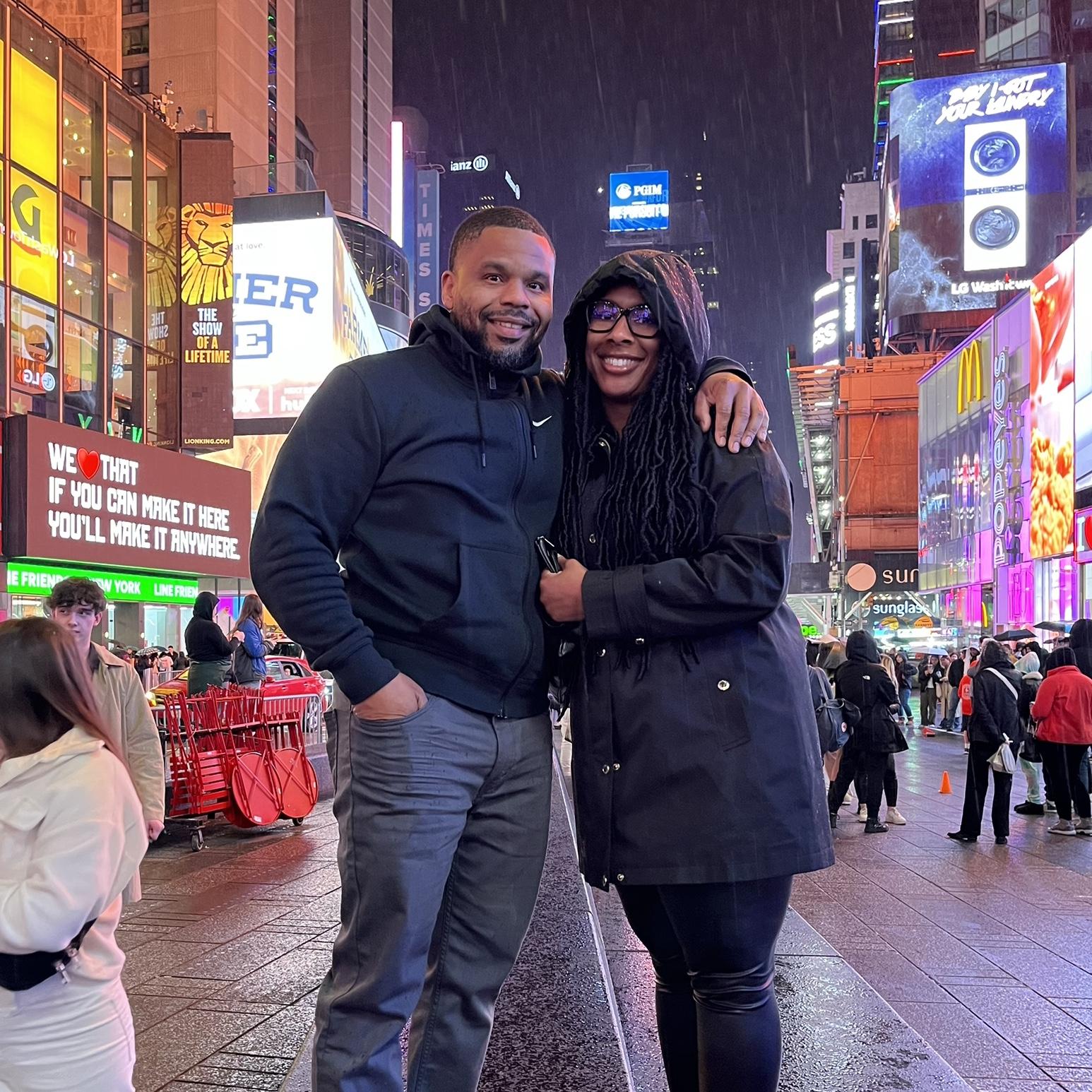 Rainy nights in Times Square #NYC