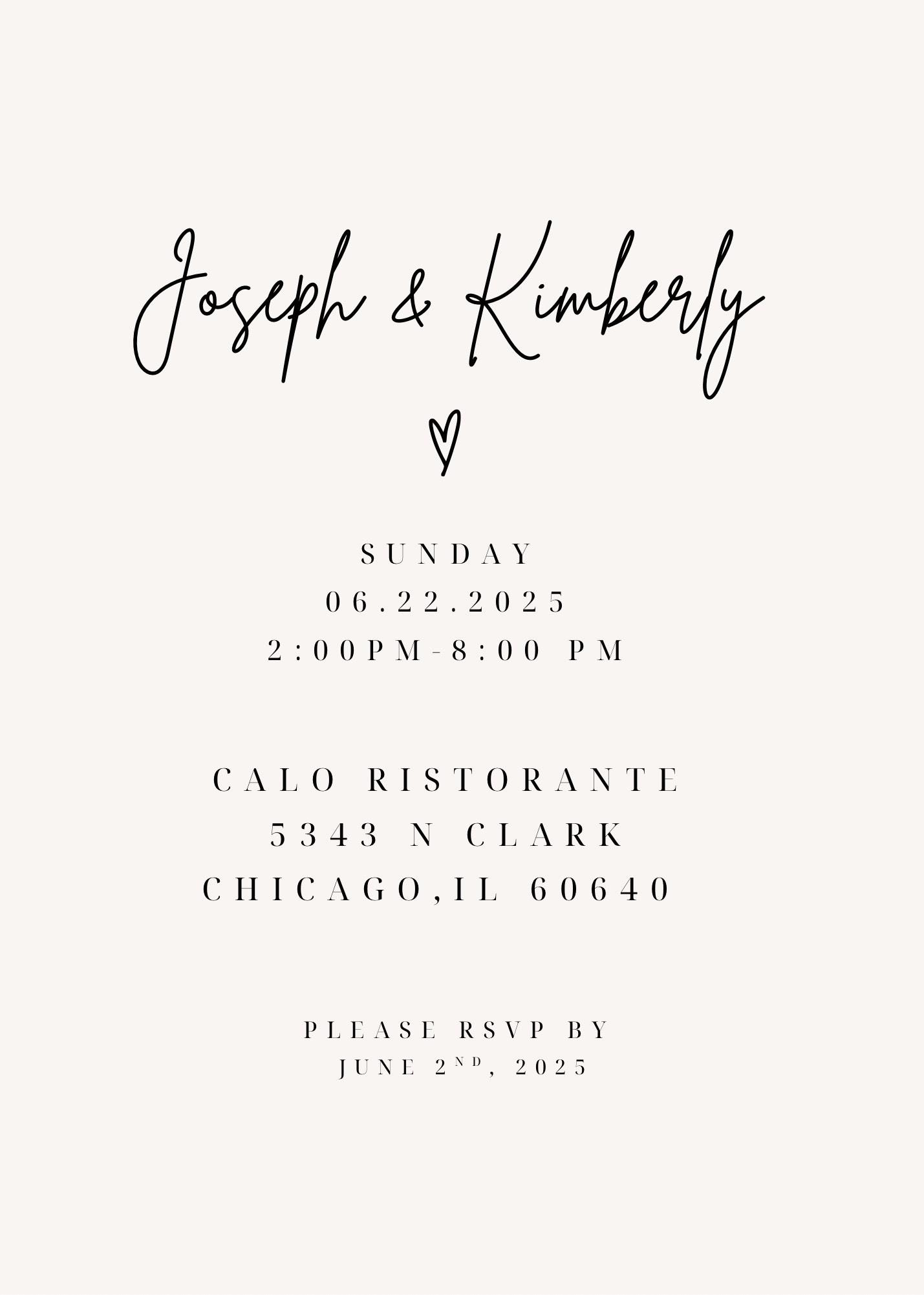 The Wedding Website of Kimberly Manzanares and Joseph Hernandez