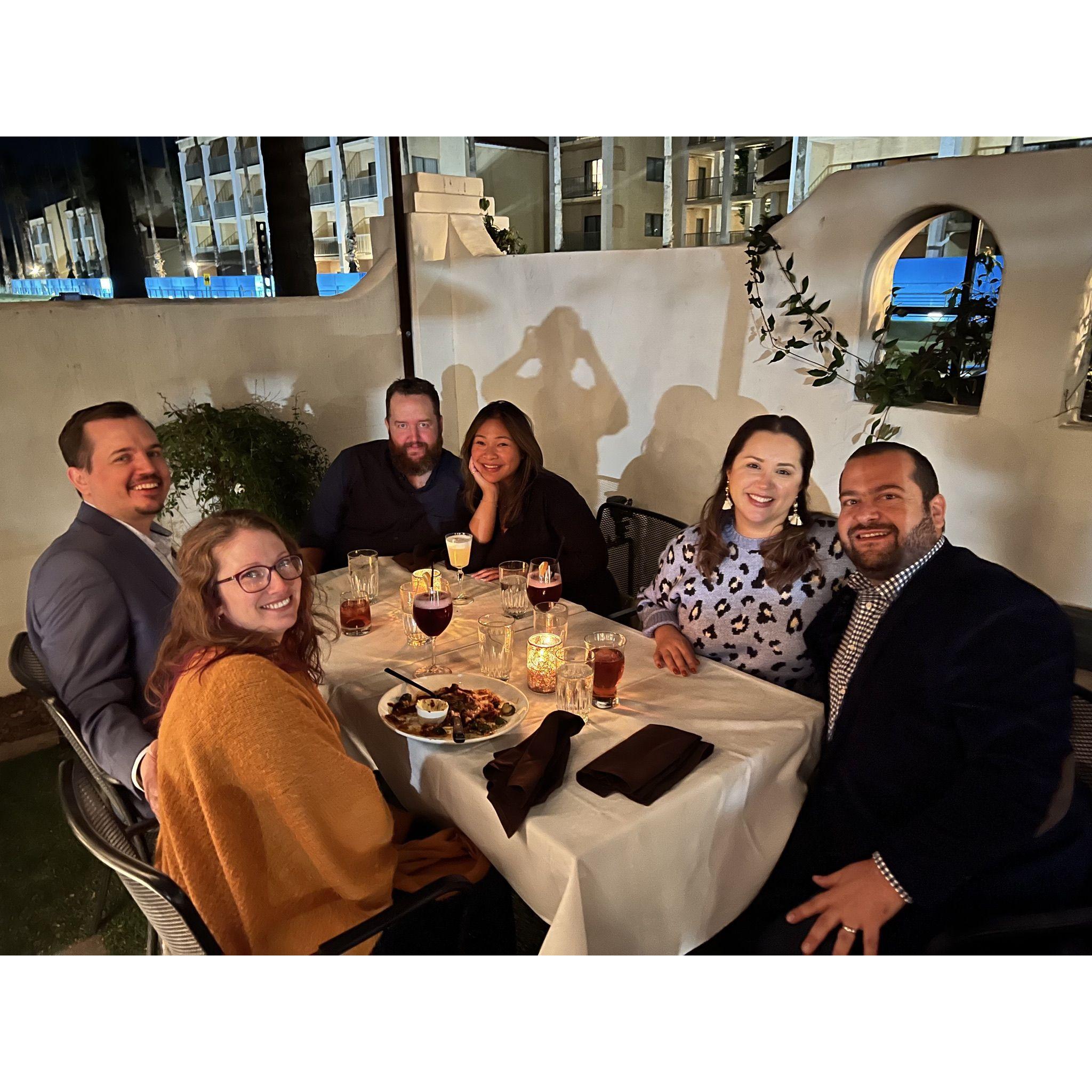First time in Arizona, meeting the family, when James "bamboozled" THB into Thanksgiving
