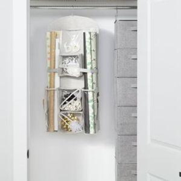 The Container Store Hanging Gift Wrap Organizer