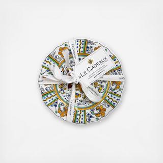 Rooster BPA Free Melamine Appetizer Plate, Set of 4