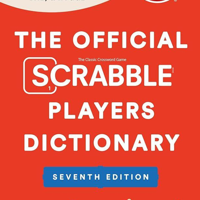 The Official SCRABBLE® Players Dictionary, Seventh Ed., Newest Edition, 2023 Copyright, (Jacketed Hardcover)