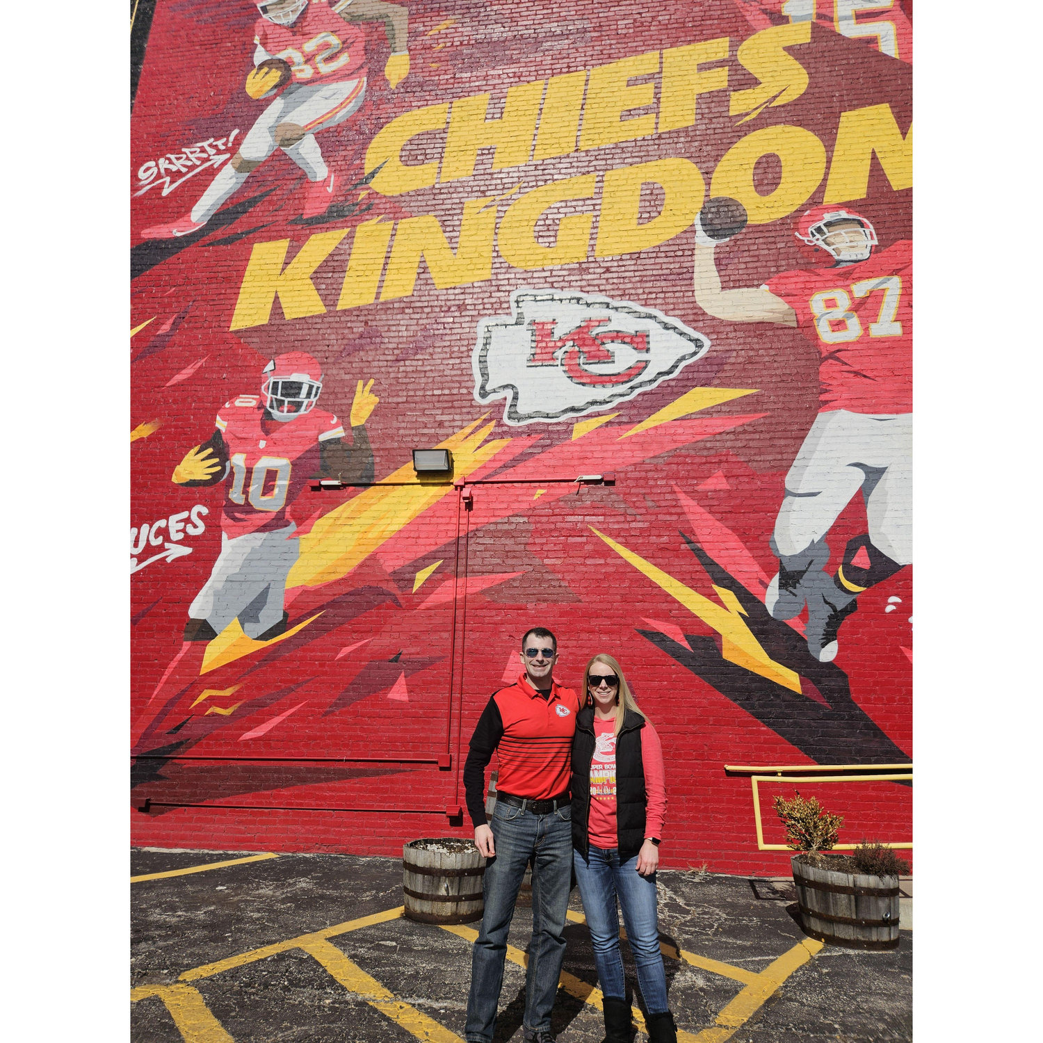 Our 1st picture together checking out the KC murals in Feb '24