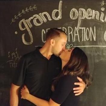 Grand Opening celebration of Liz's studio.