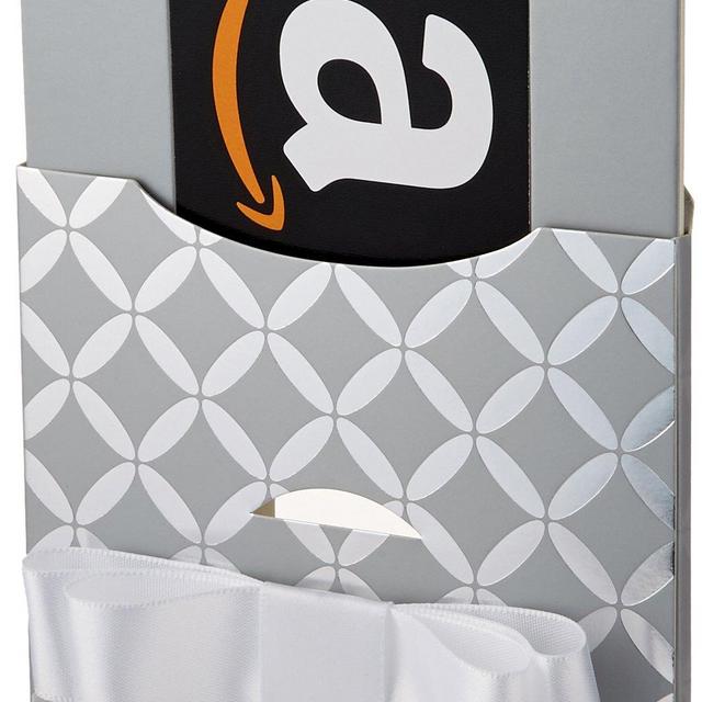 Amazon.com Gift Card in a Silver Reveal (Classic Black Card Design)