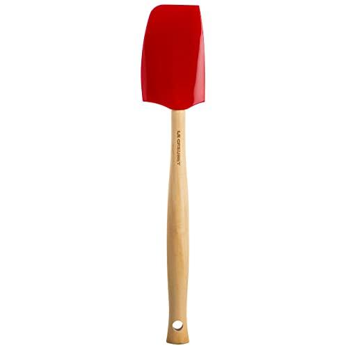 Le Creuset Silicone Craft Series Medium Spatula, 11 1/8" x 2 1/4", Cerise
