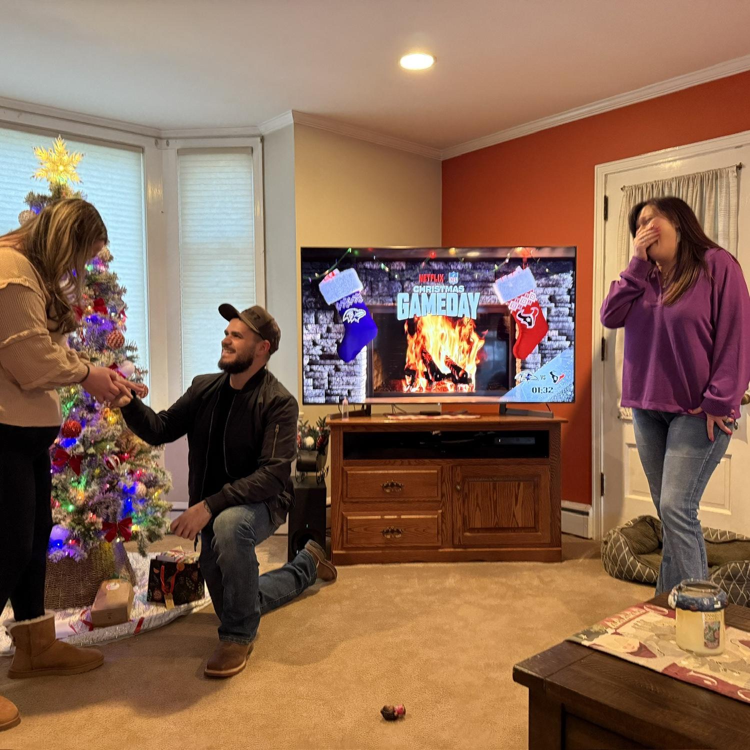 Best Christmas present ever #engaged2024