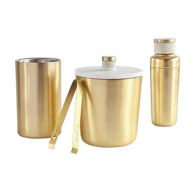 Emily Gold & Marble Bar Accessories
