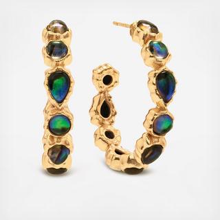 Aurora Medium Hoop Earrings