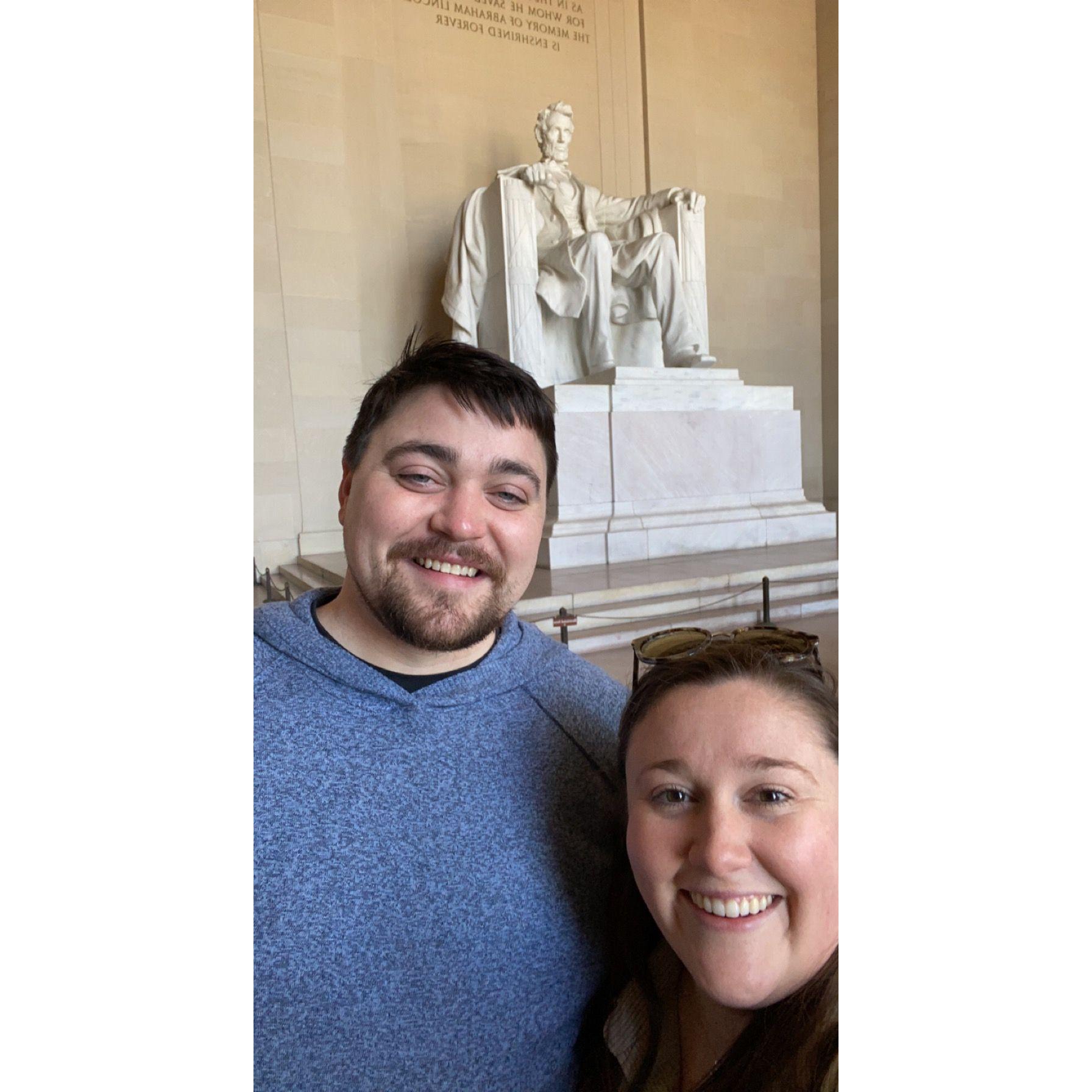 We celebrated our first anniversary with a trip to Washington D.C.