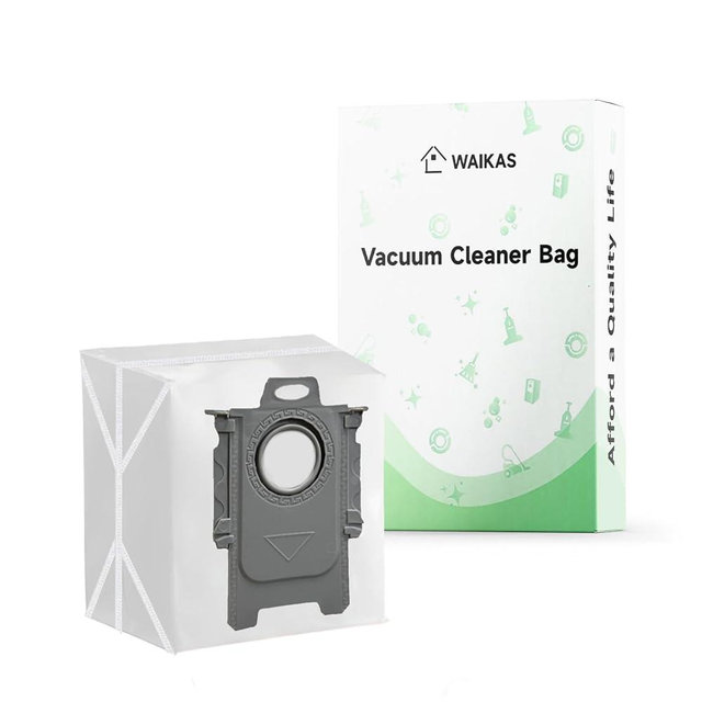 WAIKAS 20 Pack Vacuum Bags for Roborock Q7 M5+, Q10 S5+, Q10 X5+, Q8 Max+, Q7 Max+, Q5 Max+, Q5 DuoRoller+, S7 Max Ultra, S7 MaxV Ultra, Q5+, S8+, S8 Pro Ultra – Large Capacity Disposable Dust Bags
