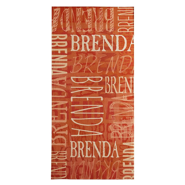 Let's Make Memories Personalized Beach Towel - Custom Cotton/Poly Blend Pool Towel - Personalize with Your Name - Standard Size - Rust