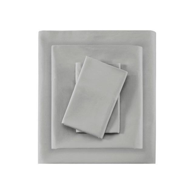 600 Thread Count Pima Cotton 4pc Sheet Set - Light Gray