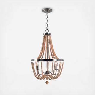Regas Wood Bead Chandelier