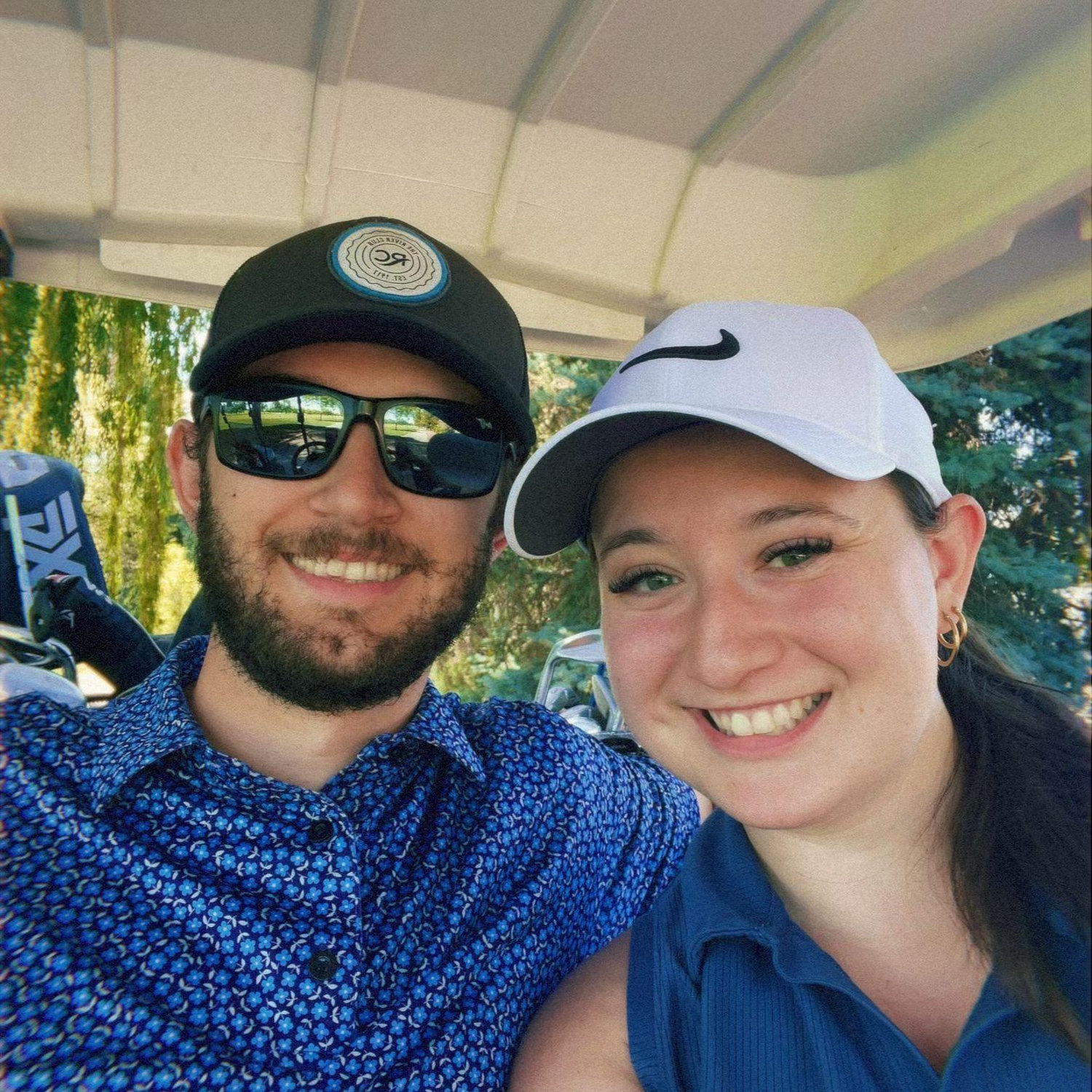 One of many golf selfies