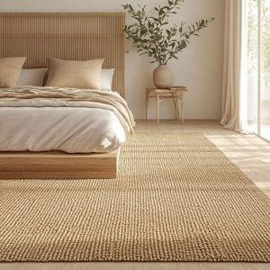 Handwoven Jute Area Rug (Natural Finish)