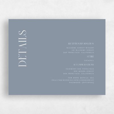 Dusty Blue Wedding Enclosure - Andes